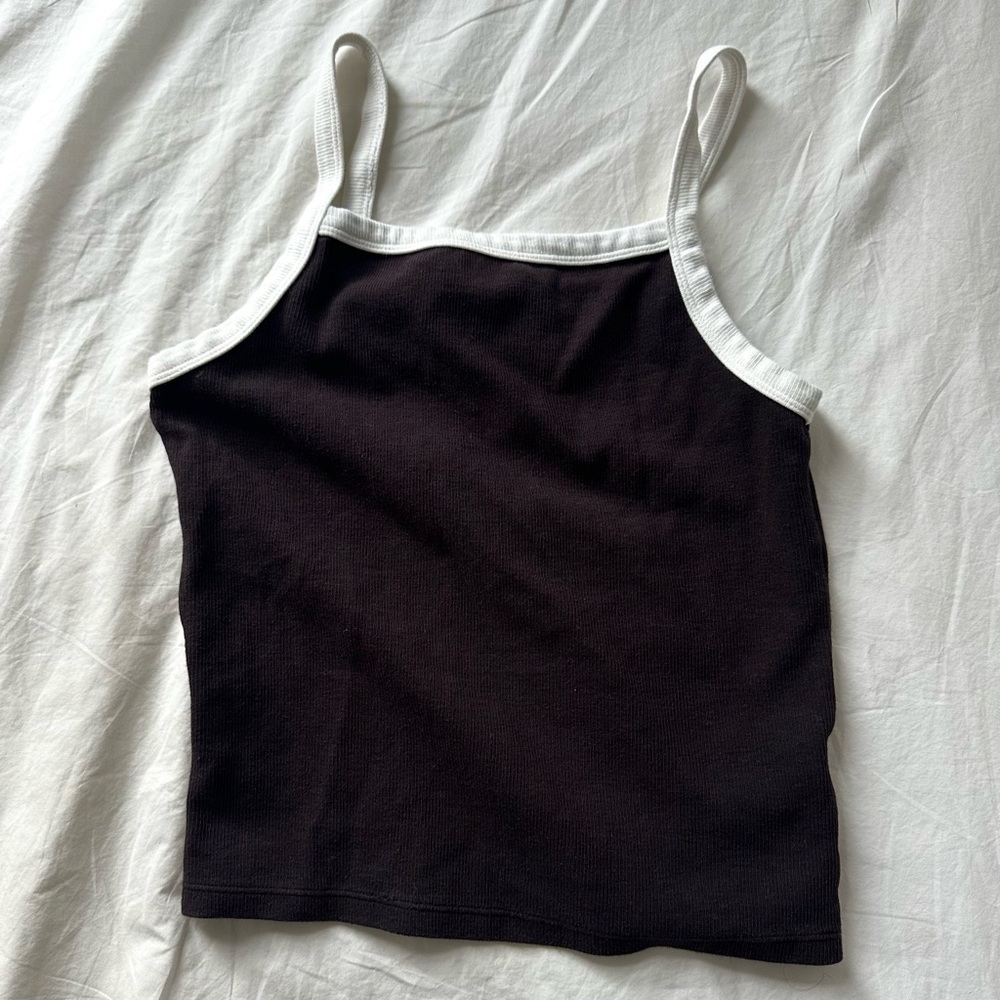 Rolla's Women's Naomi Tank Top in Black and White / Size Large